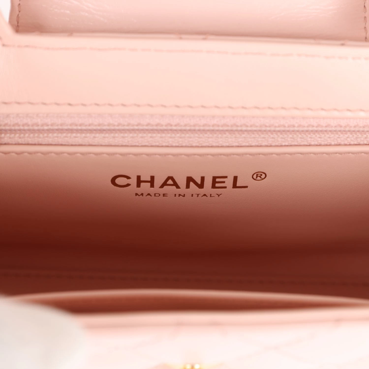 Chanel Small Kelly Shopper Light Pink Shiny Aged Calfskin Brushed Gold Hardware 11 Chanel Small Kelly Shopper Light Pink Shiny Aged Calfskin Brushed Gold Hardware - Image 9