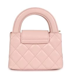 Chanel Nano Kelly Shopper Light Pink Shiny Aged Calfskin Brushed Gold Hardware -Online Bag Store C FN 231018 1 05