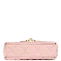 Chanel Nano Kelly Shopper Light Pink Shiny Aged Calfskin Brushed Gold Hardware -Online Bag Store C FN 231018 1 06