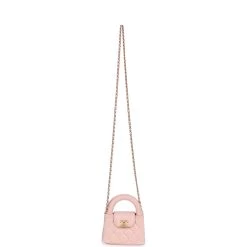Chanel Nano Kelly Shopper Light Pink Shiny Aged Calfskin Brushed Gold Hardware -Online Bag Store C FN 231018 1 07