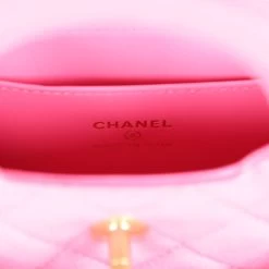 Chanel Nano Kelly Shopper Hot Pink Jersey Brushed Gold Hardware 19 Chanel Nano Kelly Shopper Hot Pink Jersey Brushed Gold Hardware -Online Bag Store C FN 231018 3 09