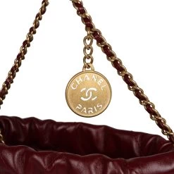 Chanel Mini 22 Bag Burgundy Calfskin Gold Hardware -Online Bag Store C FN 231027 1 04