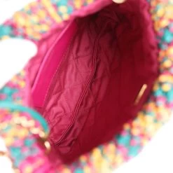 Chanel Mini 22 Bag Multicolor Macrame Calfskin Gold Hardware -Online Bag Store C FN 231027 3 09