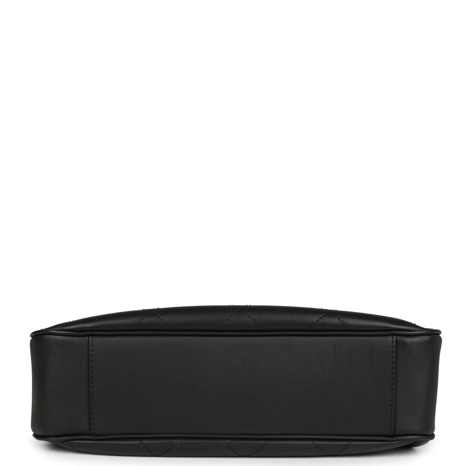 Chanel Quilted Hobo Shoulder Bag Black Calfskin Brushed Gold Hardware 8 Chanel Quilted Hobo Shoulder Bag Black Calfskin Brushed Gold Hardware - Image 6