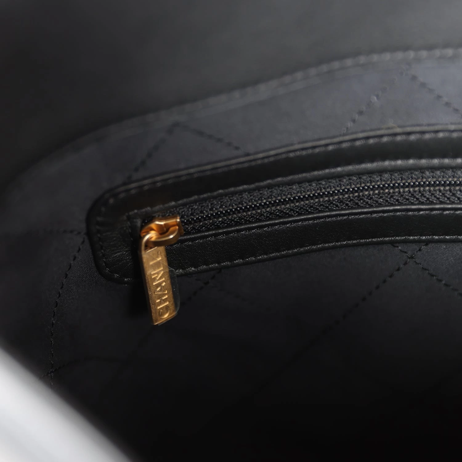 Chanel Quilted Hobo Shoulder Bag Black Calfskin Brushed Gold Hardware 12 Chanel Quilted Hobo Shoulder Bag Black Calfskin Brushed Gold Hardware - Image 10