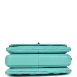 Chanel Mini Trendy CC Bag Turquoise Lambskin Light Gold Hardware -Online Bag Store C FN 231116 3 06