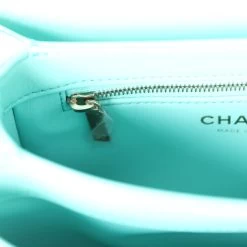 Chanel Mini Trendy CC Bag Turquoise Lambskin Light Gold Hardware -Online Bag Store C FN 231116 3 11