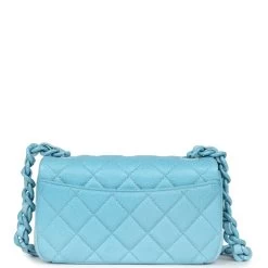 Chanel Mini Flap Bag Blue Ombre Caviar Lacquered Metal Hardware 15 Chanel Mini Flap Bag Blue Ombre Caviar Lacquered Metal Hardware -Online Bag Store C FN 231205 6 05
