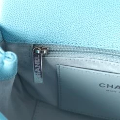 Chanel Mini Flap Bag Blue Ombre Caviar Lacquered Metal Hardware 21 Chanel Mini Flap Bag Blue Ombre Caviar Lacquered Metal Hardware -Online Bag Store C FN 231205 6 10