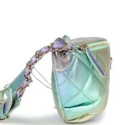 Chanel Waist Bag Rainbow Metallic Lambskin Light Gold Hardware -Online Bag Store C FN 231205 7 04