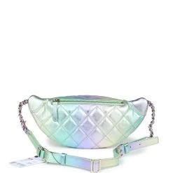 Chanel Waist Bag Rainbow Metallic Lambskin Light Gold Hardware -Online Bag Store C FN 231205 7 05