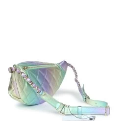 Chanel Waist Bag Rainbow Metallic Lambskin Light Gold Hardware -Online Bag Store C FN 231205 7 07