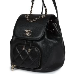 Chanel Small Business Affinity Backpack Black Caviar Light Gold Hardware -Online Bag Store C FN 231213 2 LC 03
