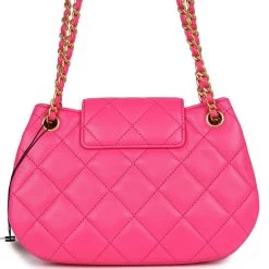 Chanel CC Mini Shoulder Bag Fuchsia Lambskin Antique Gold Hardware -Online Bag Store C FN 231219 1 05
