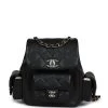 Chanel Mini Top Handle Cargo Backpack Black Caviar Light Gold Hardware -Online Bag Store C FN 231229 1 01