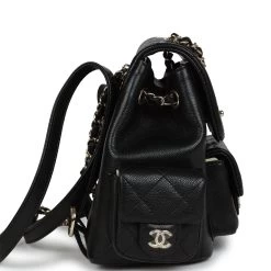 Chanel Mini Top Handle Cargo Backpack Black Caviar Light Gold Hardware -Online Bag Store C FN 231229 1 04