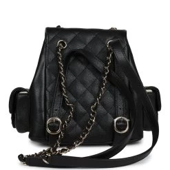 Chanel Mini Top Handle Cargo Backpack Black Caviar Light Gold Hardware -Online Bag Store C FN 231229 1 05