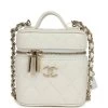 Chanel Mini Top Handle Crossbody Vanity Case White Caviar Gold Hardware 2 Chanel Mini Top Handle Crossbody Vanity Case White Caviar Gold Hardware -Online Bag Store C FN 240105 3 KN 01