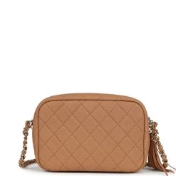Chanel Small Coco Camera Case Dark Beige Matte Caviar Gold Hardware -Online Bag Store C FN 240111 1 05