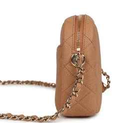Chanel Small Coco Camera Case Dark Beige Matte Caviar Gold Hardware -Online Bag Store C FN 240111 1 06