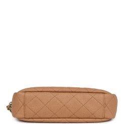 Chanel Small Coco Camera Case Dark Beige Matte Caviar Gold Hardware -Online Bag Store C FN 240111 1 07
