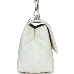 Chanel Medium Coco Handle Flap Bag White Caviar Light Gold Hardware -Online Bag Store C FN 240116 1 04