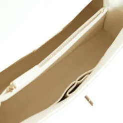 Chanel Medium Coco Handle Flap Bag White Caviar Light Gold Hardware -Online Bag Store C FN 240116 1 07