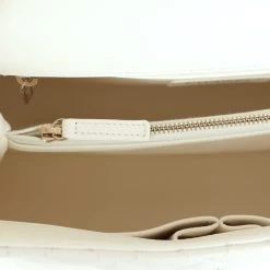 Chanel Medium Coco Handle Flap Bag White Caviar Light Gold Hardware -Online Bag Store C FN 240116 1 08