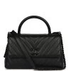 Chanel Medium Coco Top Handle So Black Chevron Caviar Black Hardware -Online Bag Store C FN 240125 1 AC 01
