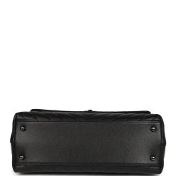 Chanel Medium Coco Top Handle So Black Chevron Caviar Black Hardware -Online Bag Store C FN 240125 1 AC 06
