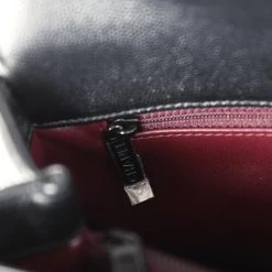 Chanel Medium Coco Top Handle So Black Chevron Caviar Black Hardware -Online Bag Store C FN 240125 1 AC 12