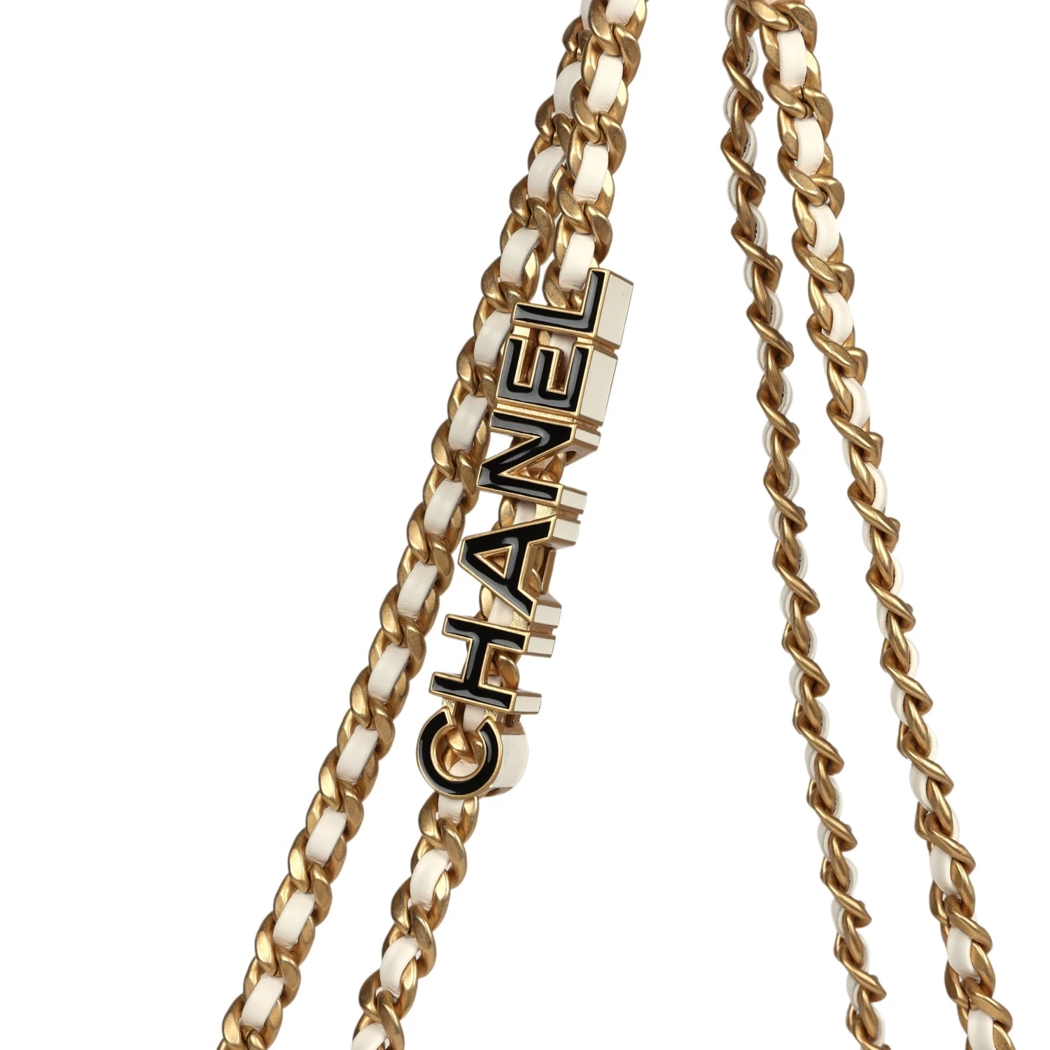 Chanel Small CC Flap Bag White Lambskin Antique Gold Hardware 10 Chanel Small CC Flap Bag White Lambskin Antique Gold Hardware - Image 8