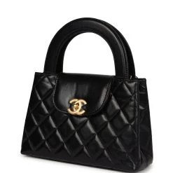Chanel Small Kelly Shopper Black Aged Calfskin Brushed Gold Hardware 16 Chanel Small Kelly Shopper Black Aged Calfskin Brushed Gold Hardware -Online Bag Store C FN 240126 5 03