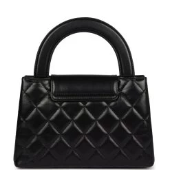 Chanel Small Kelly Shopper Black Aged Calfskin Brushed Gold Hardware 15 Chanel Small Kelly Shopper Black Aged Calfskin Brushed Gold Hardware -Online Bag Store C FN 240126 5 05