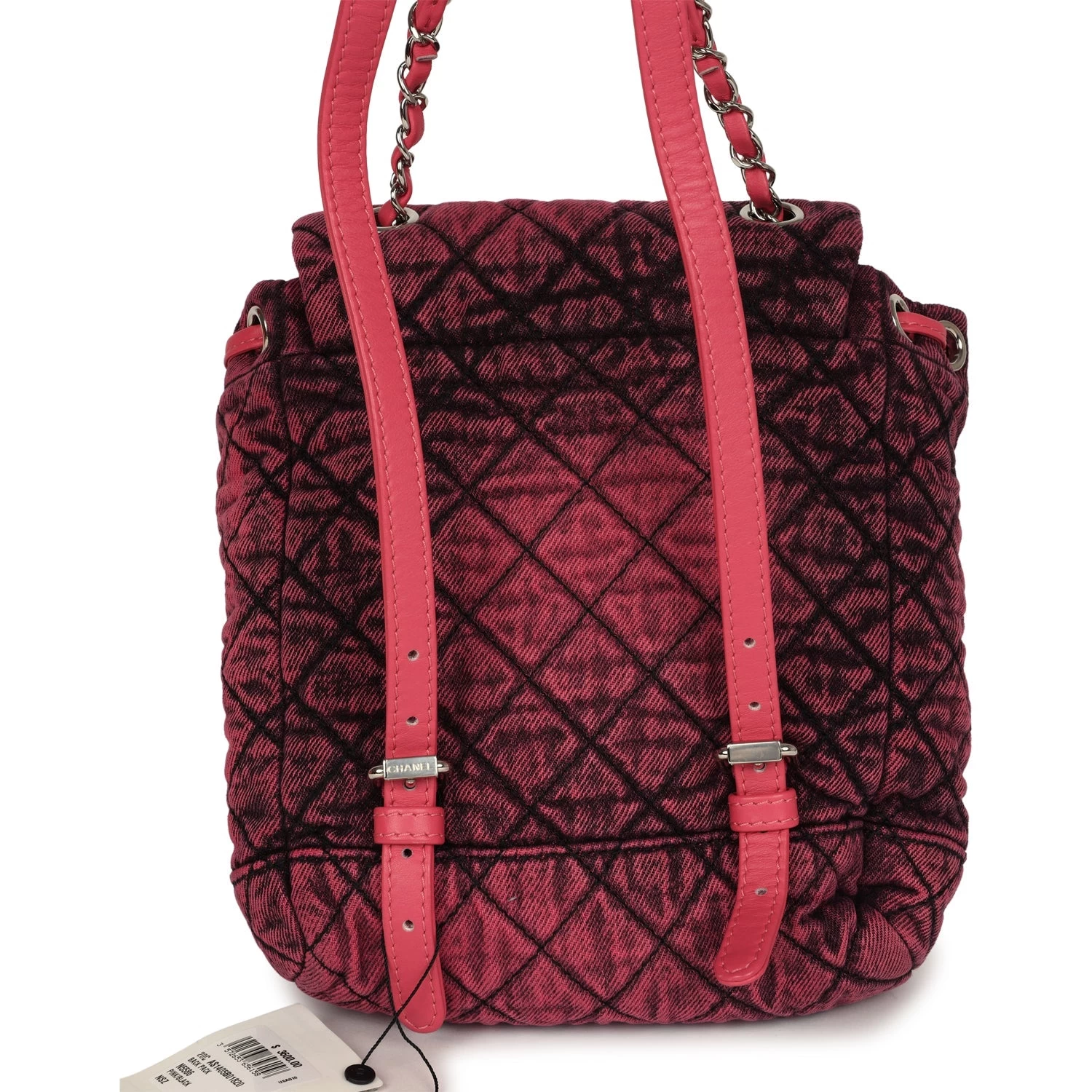 Chanel Denimpression Urban Spirit Backpack Pink Washed Denim Silver Hardware 6 Chanel Denimpression Urban Spirit Backpack Pink Washed Denim Silver Hardware - Image 4