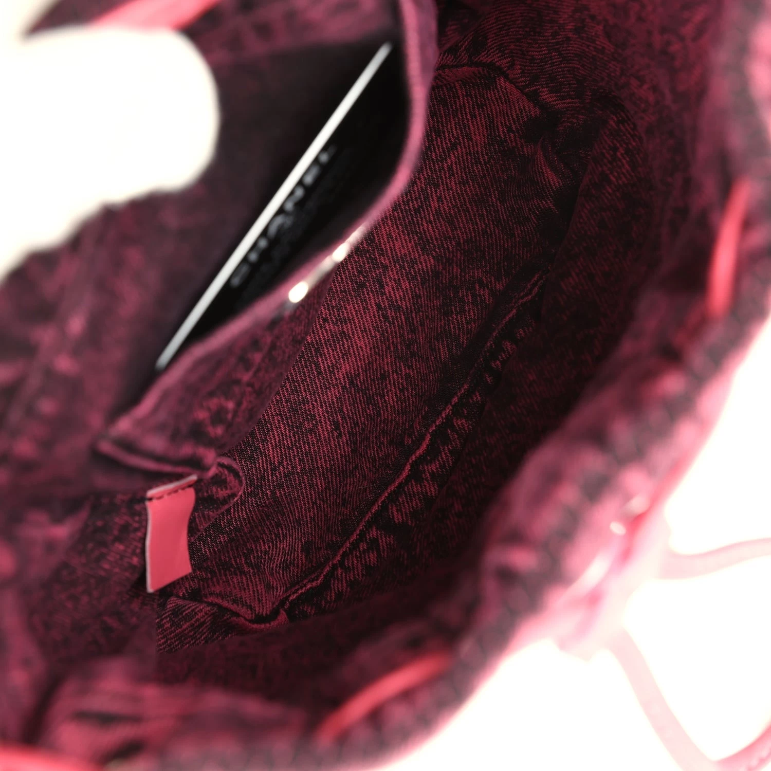 Chanel Denimpression Urban Spirit Backpack Pink Washed Denim Silver Hardware 11 Chanel Denimpression Urban Spirit Backpack Pink Washed Denim Silver Hardware - Image 9