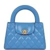 Chanel Small Kelly Shopper Blue Shiny Aged Calfskin Brushed Gold Hardware 1 Chanel Small Kelly Shopper Blue Shiny Aged Calfskin Brushed Gold Hardware -Online Bag Store C FN 240131 2 KN 01