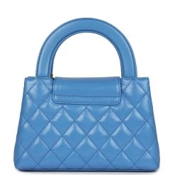 Chanel Small Kelly Shopper Blue Shiny Aged Calfskin Brushed Gold Hardware -Online Bag Store C FN 240131 2 KN 05