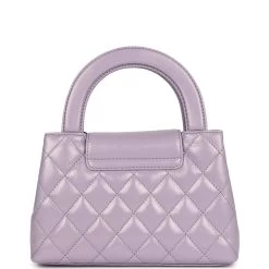 Chanel Small Kelly Shopper Light Purple Shiny Aged Calfskin Brushed Gold Hardware -Online Bag Store C FN 240202 2 KN 05