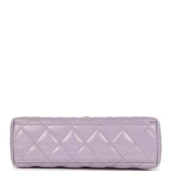 Chanel Small Kelly Shopper Light Purple Shiny Aged Calfskin Brushed Gold Hardware -Online Bag Store C FN 240202 2 KN 06