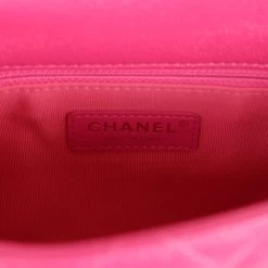 Chanel Small Melody Flap Bag Dark Pink Caviar Aged Gold Hardware -Online Bag Store C FN 240205 1 KN 09