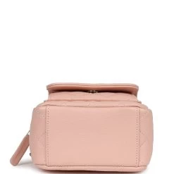 Chanel Mini Phone Holder Backpack With Chain Light Pink Caviar Light Gold Hardware 19 Chanel Mini Phone Holder Backpack With Chain Light Pink Caviar Light Gold Hardware -Online Bag Store C FN 240209 1 07