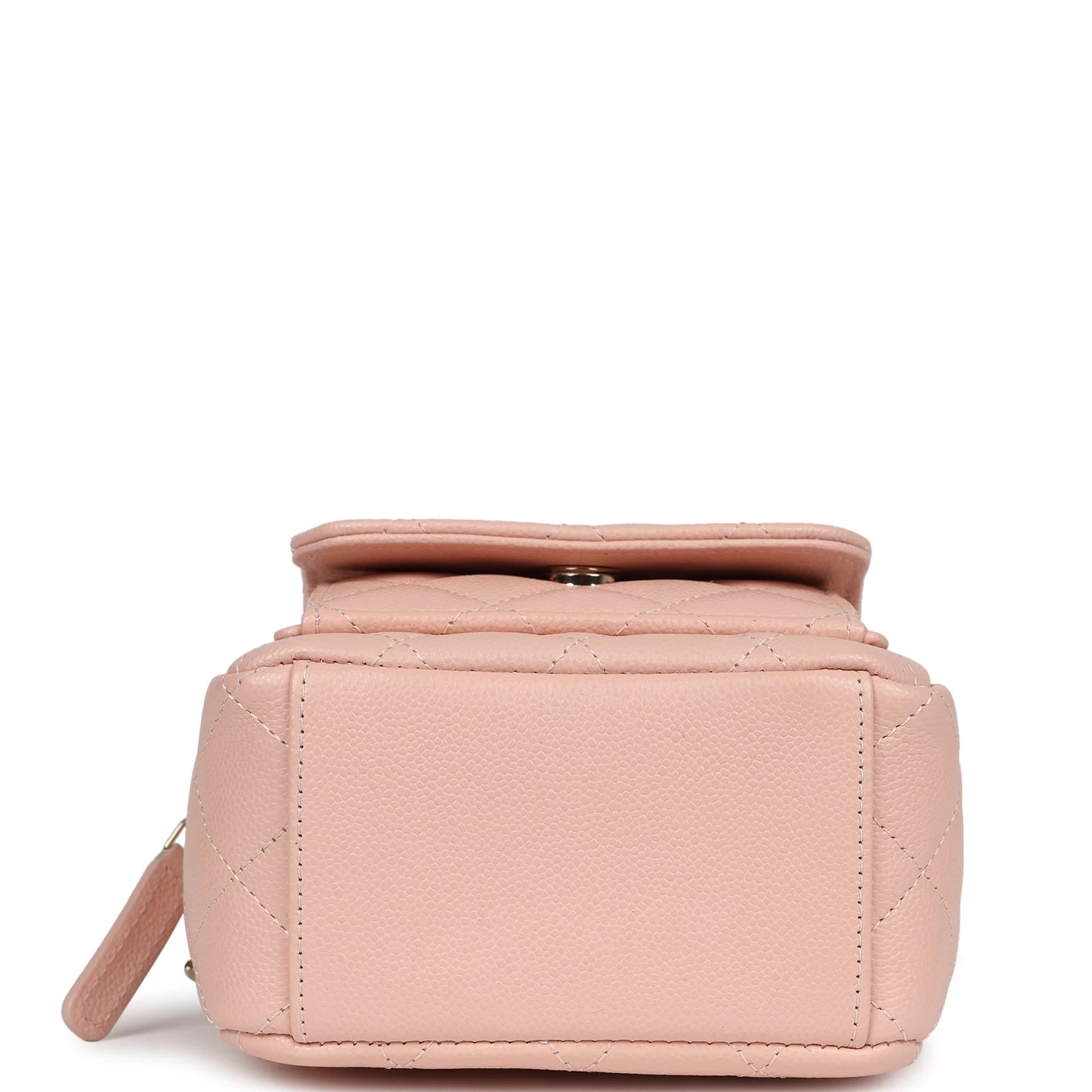 Chanel Mini Phone Holder Backpack With Chain Light Pink Caviar Light Gold Hardware 9 Chanel Mini Phone Holder Backpack With Chain Light Pink Caviar Light Gold Hardware - Image 7