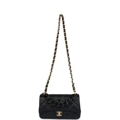 Chanel Medium Top Handle Flap Black Caviar Brushed Gold Hardware -Online Bag Store C FN 240209 3 07