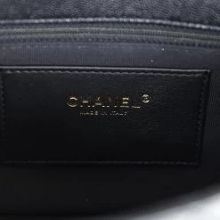 Chanel Medium Top Handle Flap Black Caviar Brushed Gold Hardware -Online Bag Store C FN 240209 3 10