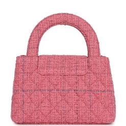 Chanel Small Kelly Shopper Pink Tweed Brushed Gold Hardware -Online Bag Store C FN 240216 2 05