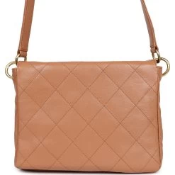 Chanel Double Pocket Hobo Bag Caramel Shiny Calfskin Brushed Gold Hardware -Online Bag Store C FN 240216 5 06