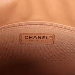 Chanel Double Pocket Hobo Bag Caramel Shiny Calfskin Brushed Gold Hardware -Online Bag Store C FN 240216 5 10