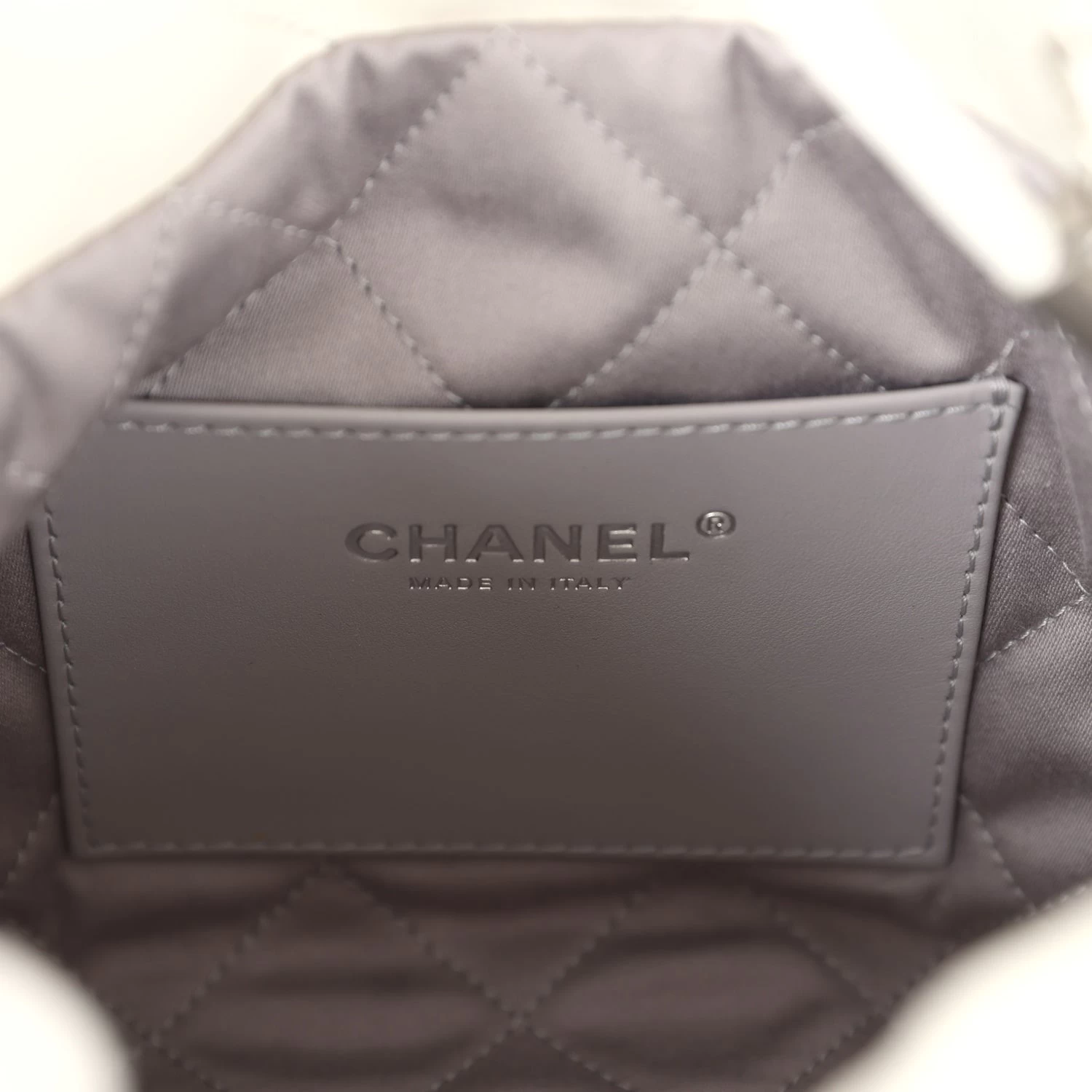 Chanel Mini 22 Hobo White And Silver Ombre Metallic Calfskin Silver Hardware 12 Chanel Mini 22 Hobo White And Silver Ombre Metallic Calfskin Silver Hardware - Image 10