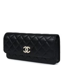 Chanel Small Pearl Clutch With Chain Black Lambskin Gold Hardware -Online Bag Store C FN 240216 7 03